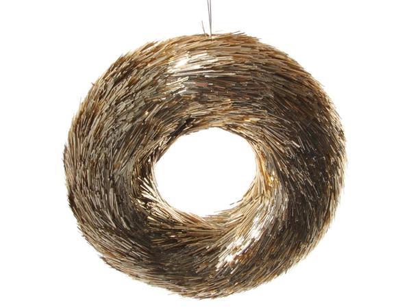 CORONA TINSEL 20CM ORO