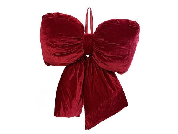 FIOCCO VELLUTO GONFIO 60CM ROSSO