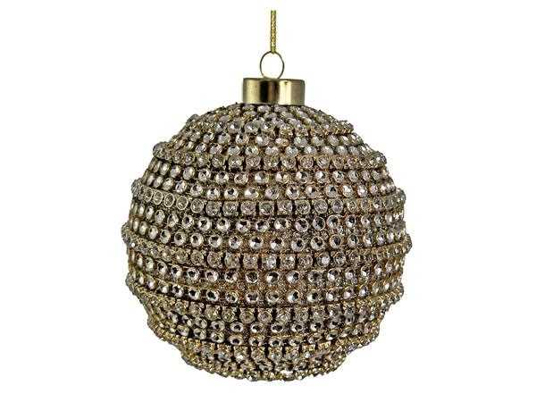 PALLINA NATALE DIAMOND 10CM ORO