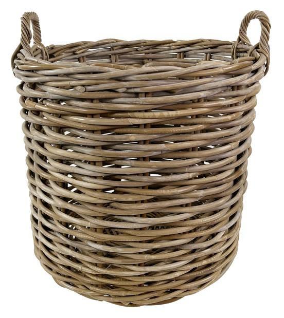 CESTO RATTAN TONDO D.CM.60XH60 BROWN