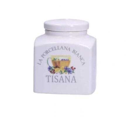 BARATTOLO PORC. DECO TISANA 0,5L GIFT BOX