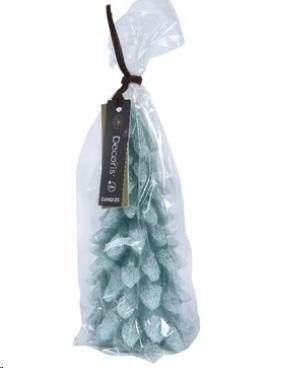 CANDELA ALBERO NATALE INNEVATO CM.D9,5X20H GREEN