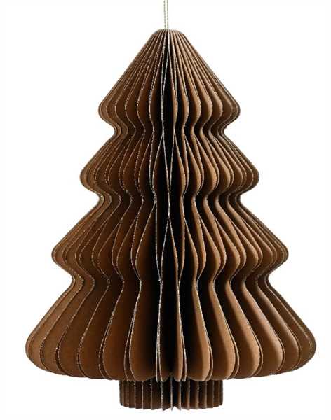 ALBERO IN CARTA MARRONE CON MAGNETE CM.D15X20H