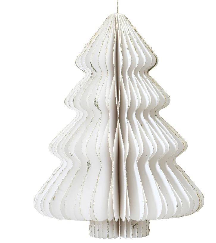 ALBERO IN CARTA BIANCO CON MAGNETE CM.D30X40H