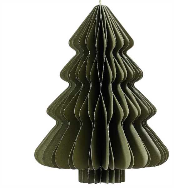 ALBERO IN CARTA VERDE SCURO CON MAGNETE CM.D30X40H