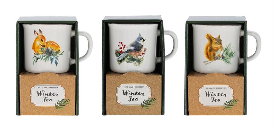 GIFT SET MUG ANIMALI CON THE' (3 MODELLI ASSORTITI)