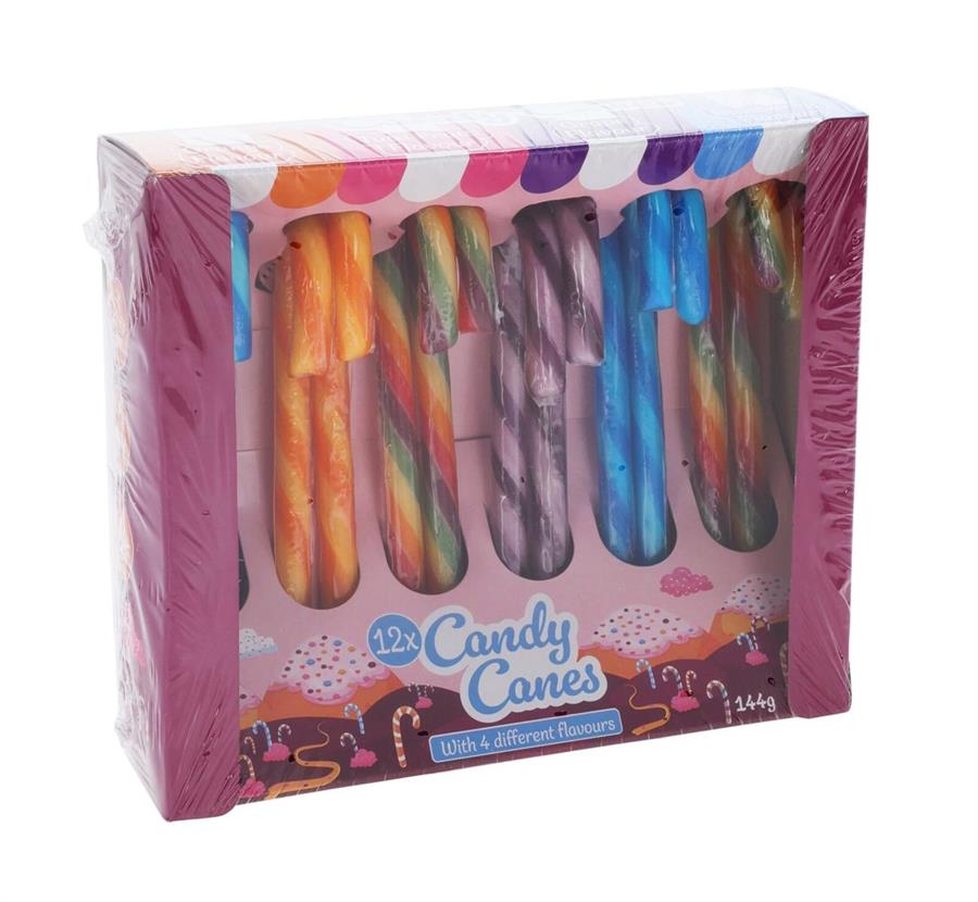 CONFEZIONE DI NATALE 12 CANDY CANES 4 GUSTI 144GR