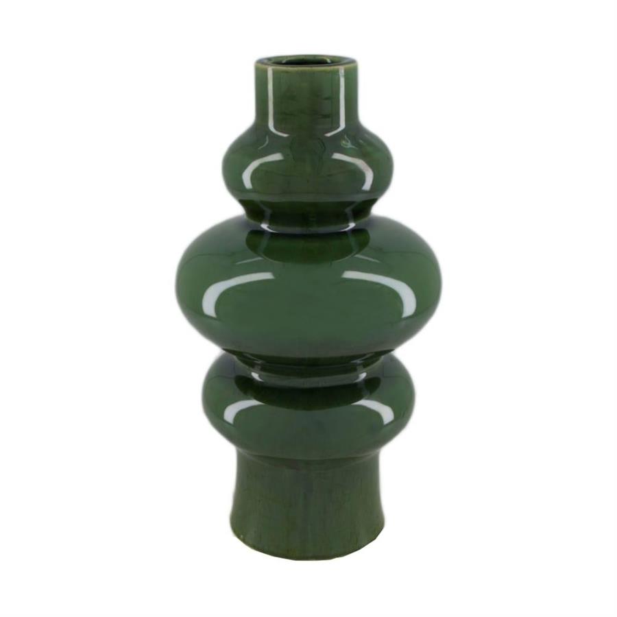 VASO CERAMICA 18X18X32.5CM VERDE