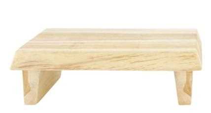 VASSOIO LEGNO TEAK CON PIEDI 28X18X9CM  NATURALE