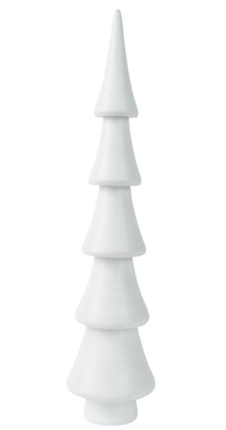 DECORAZIONE ALBERO BIANCO CM.D11X48H