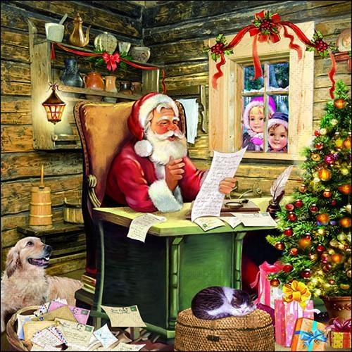 CONF.20 TOVAGLIOLI CM.33X33 SANTA'S MAIL