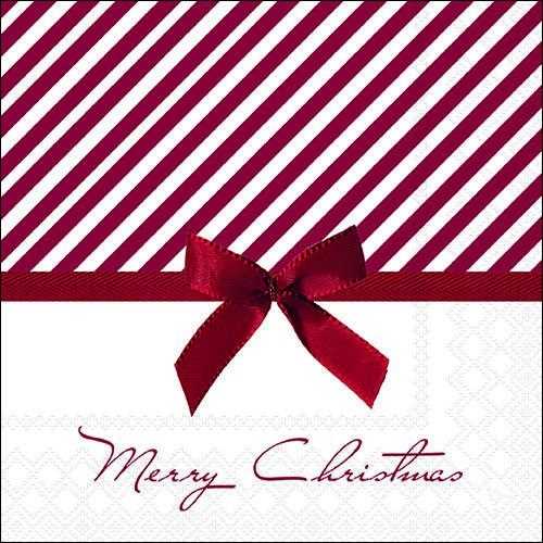 CONF.20 TOVAGLIOLI CM.33X33 CHRISTMAS BOW RED