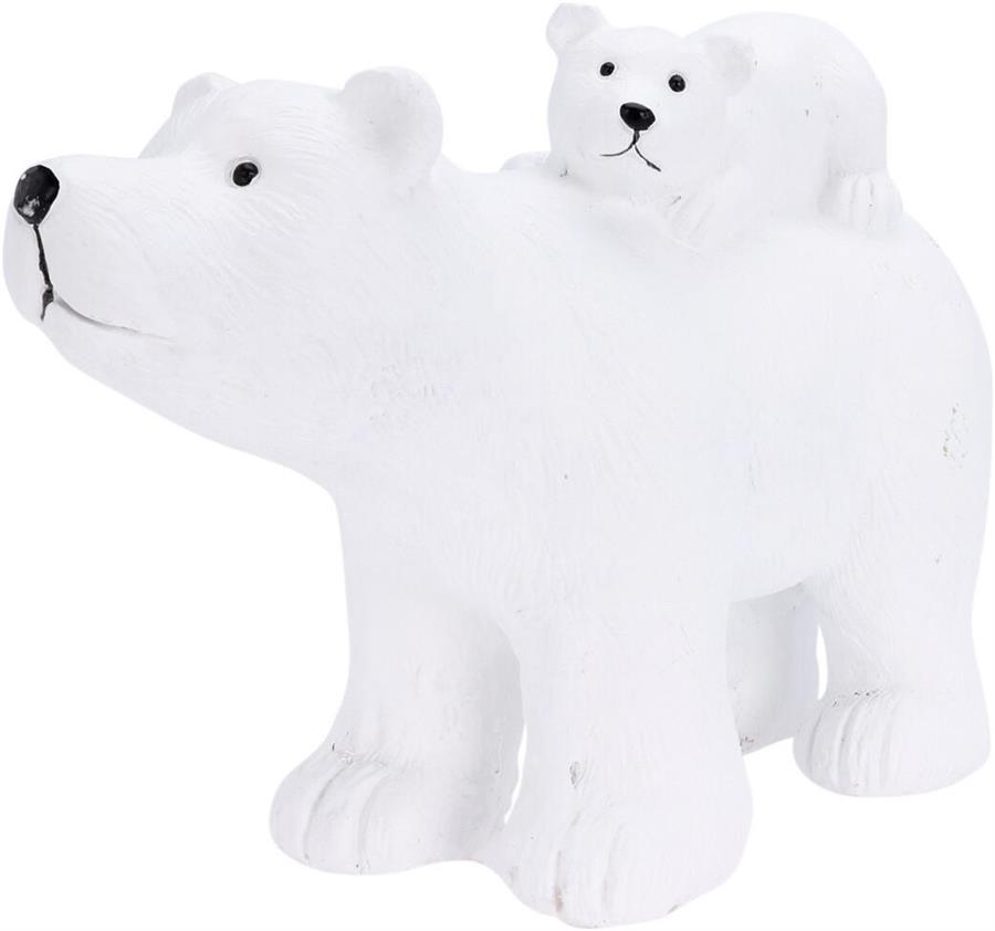 ORSO POLARE C/FIGLIO MGO 35CM