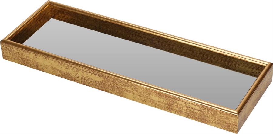 VASSOIO SPECCHIO 30X10CM ORO