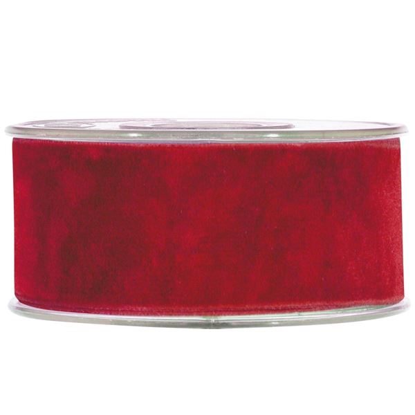 NASTRO DOUBLE VELVET MM40X7MT ROSSO