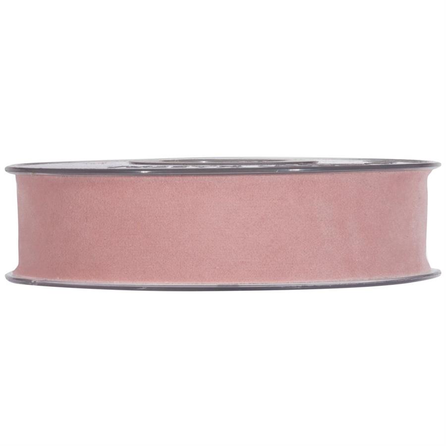 NASTRO DOUBLE VELVET MM15X7MT ROSA ANTICO