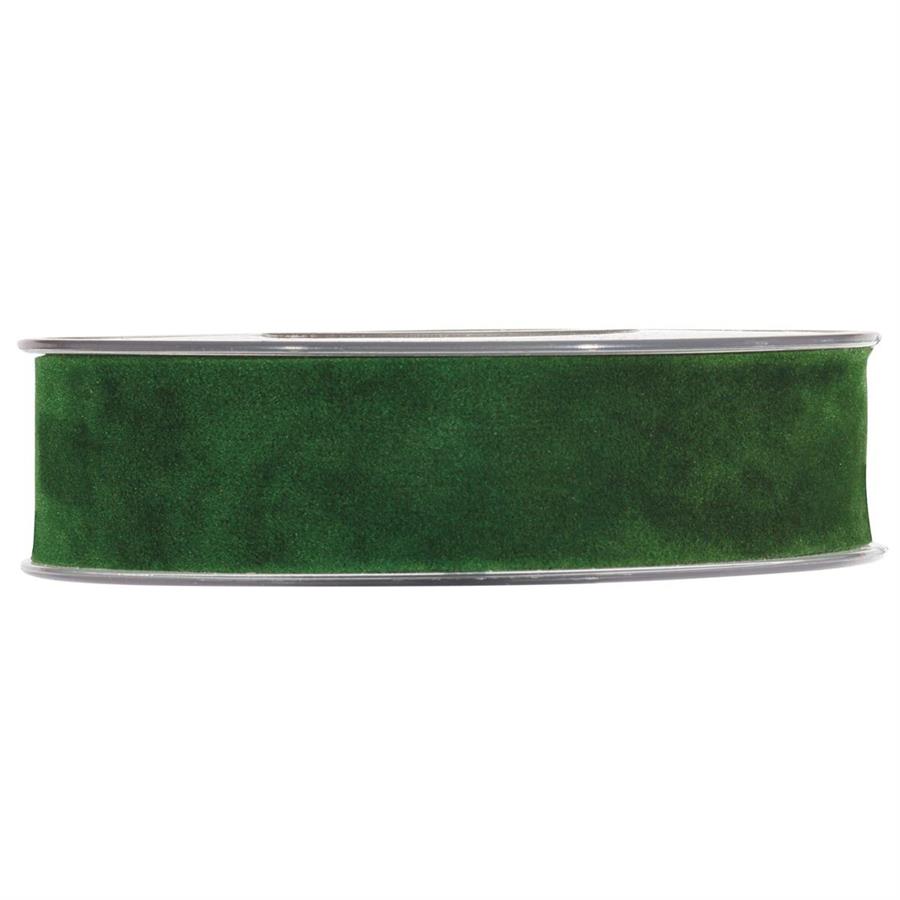 NASTRO DOUBLE VELVET MM15X7MT VERDE SCURO