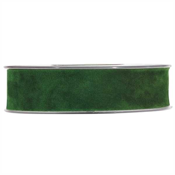 NASTRO DOUBLE VELVET MM15X7MT VERDE SCURO