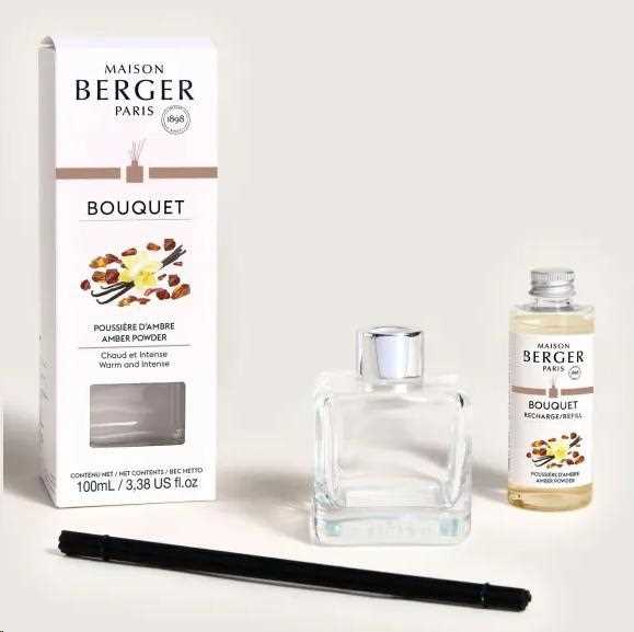 BOUQUET NEW GLACON CON BASTONCINI POUSSIERE AMBRE 125ML