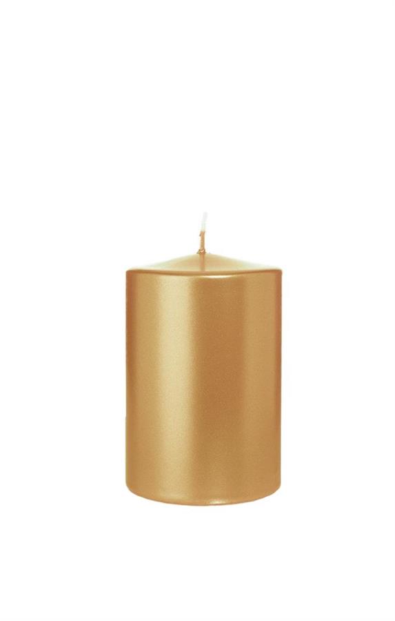 CANDELA A TESTA PIATTA LACCATA CELLOFAN CM.10X6,8 ORO