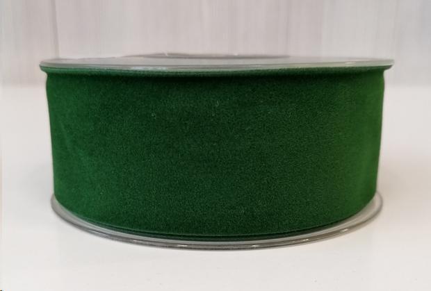 NASTRO DOUBLE VELVET MM40X7Mt VERDE SCURO