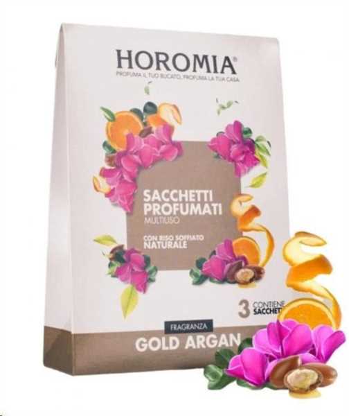 SACCHETTI PROFUMATI 3PZ. GOLD ARGAN