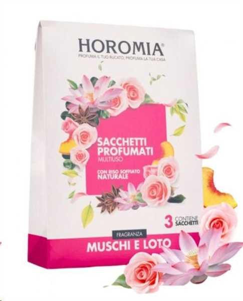 SACCHETTI PROFUMATI 3PZ. MUSCHI E LOTO