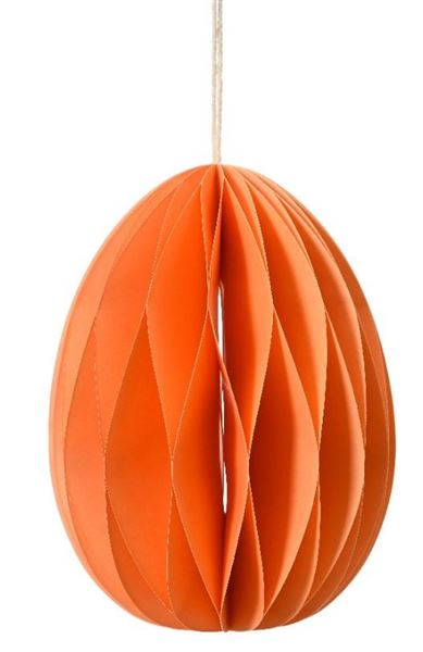 EGG PAPER FSC 100% ORANGE DIA17CM X ALT.22CM