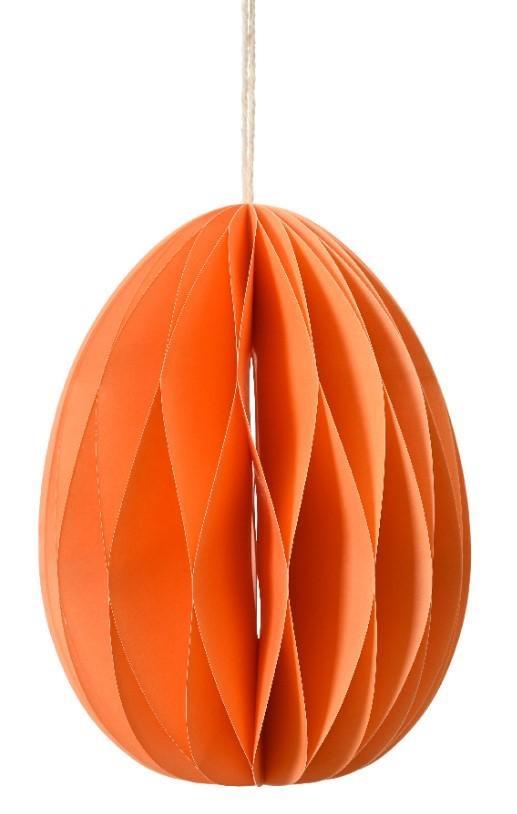 EGG PAPER FSC 100% ORANGE DIA9.5CM X ALT.13CM