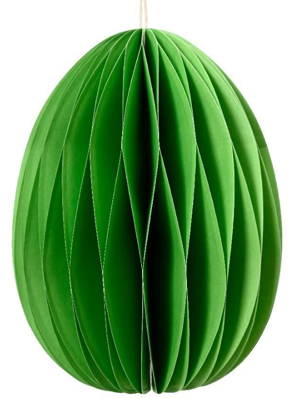 EGG PAPER FSC 100% GREEN DIA9.5CM X ALT.13CM