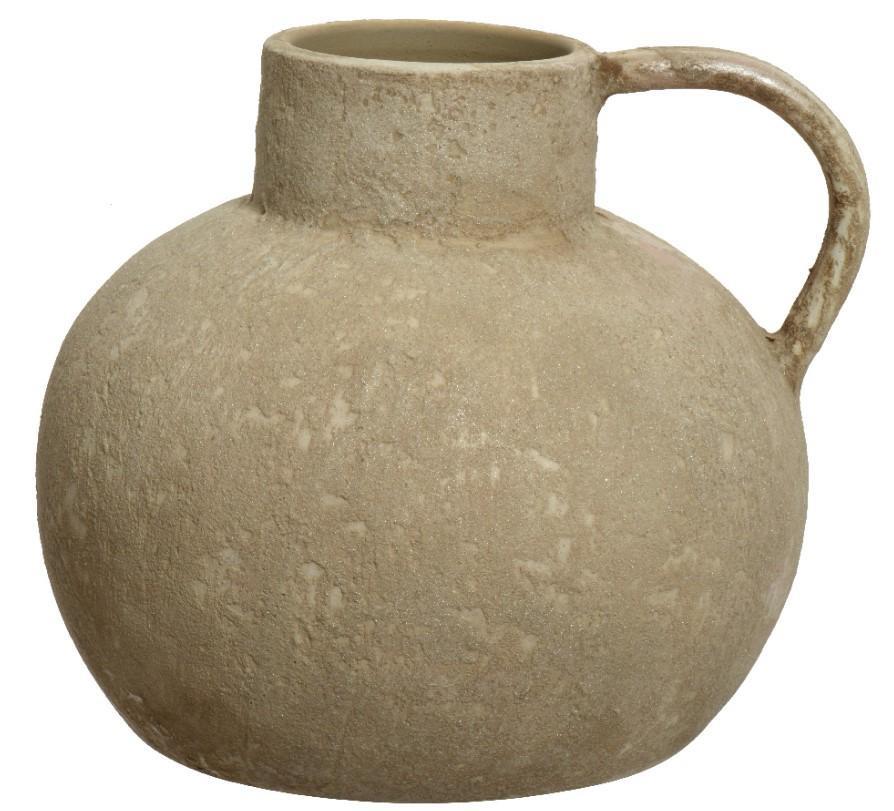 JUG TERRACOTTA ROUND ASSORTED DIA22CM X ALT.20CM