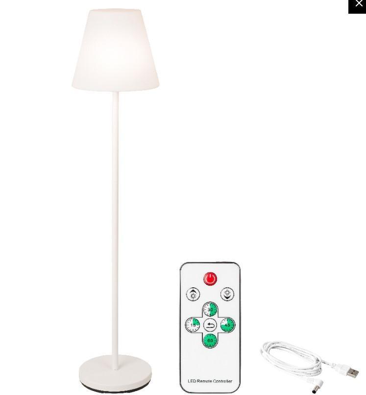 LED FLOOR LAMP PE STEADY BO OUTDOOR WHITE/WARM WHITE LUN.35C