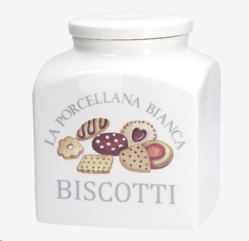 BISCOTTIERA PORCELLANA DECO BISCOTTI 3,5L GIFT BOX