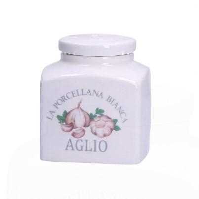 BARATTOLO PORCELLANA DECO AGLIO 0,5L GIFT BOX