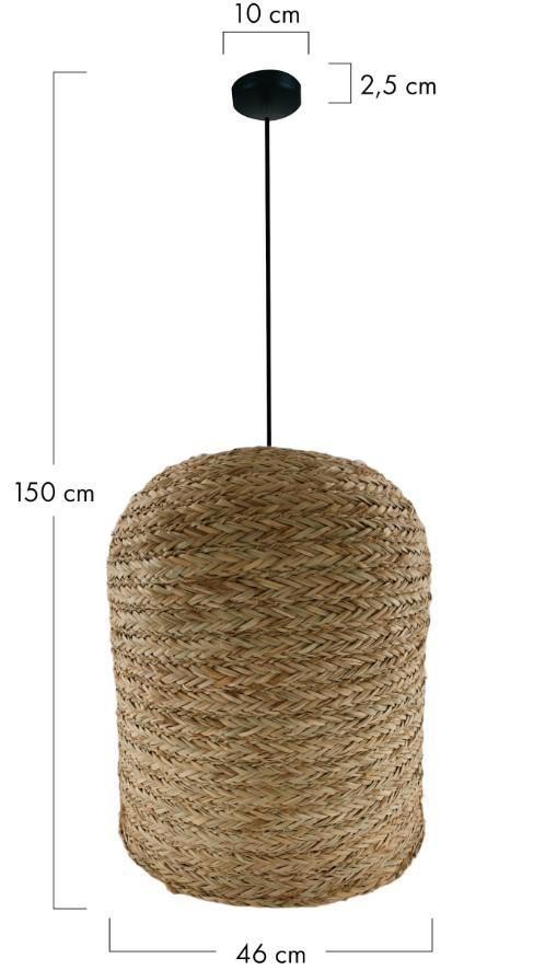 LAMPADARIO SEAGRASS 46X46X50CM NATURALE