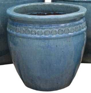 VASO TERRACOTTA CM.D44X44H BLU ACQUA